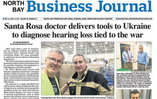 Santa Rosa doctor delivers tools to Ukraine to diagnose hearing loss tied to the war2